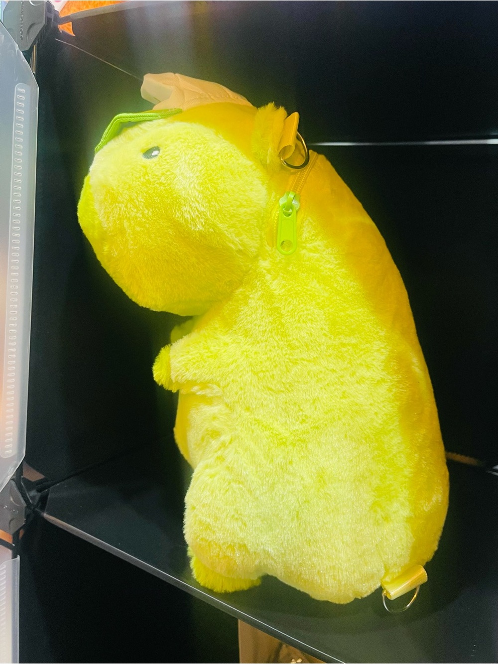 Yellow Plush Capabara mini backpack Plush Toy - Picture 2 of 4